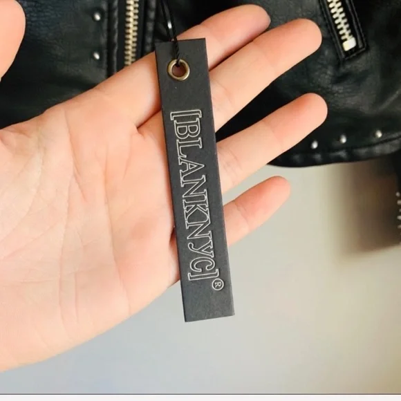 NWT Blank NYC Floral Painted Studded Moto Jacket - Picture 6 of 8